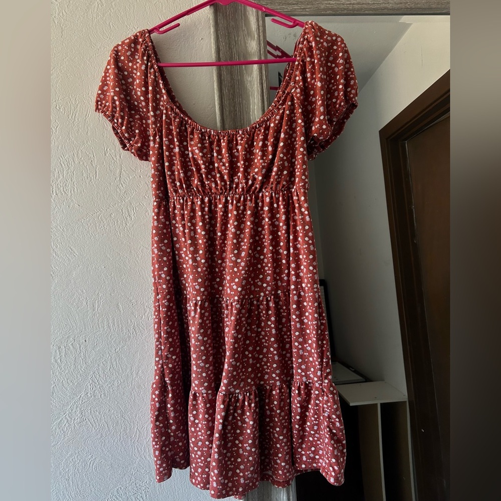Hollister Red Floral Dress